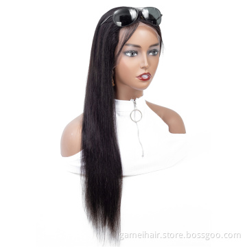 1B Natural Color Straight 13X4 13X6 Lace Frontal Indian Remy Human Hair Wig Wholesale Price Transparent Lace Front Wig For Women
